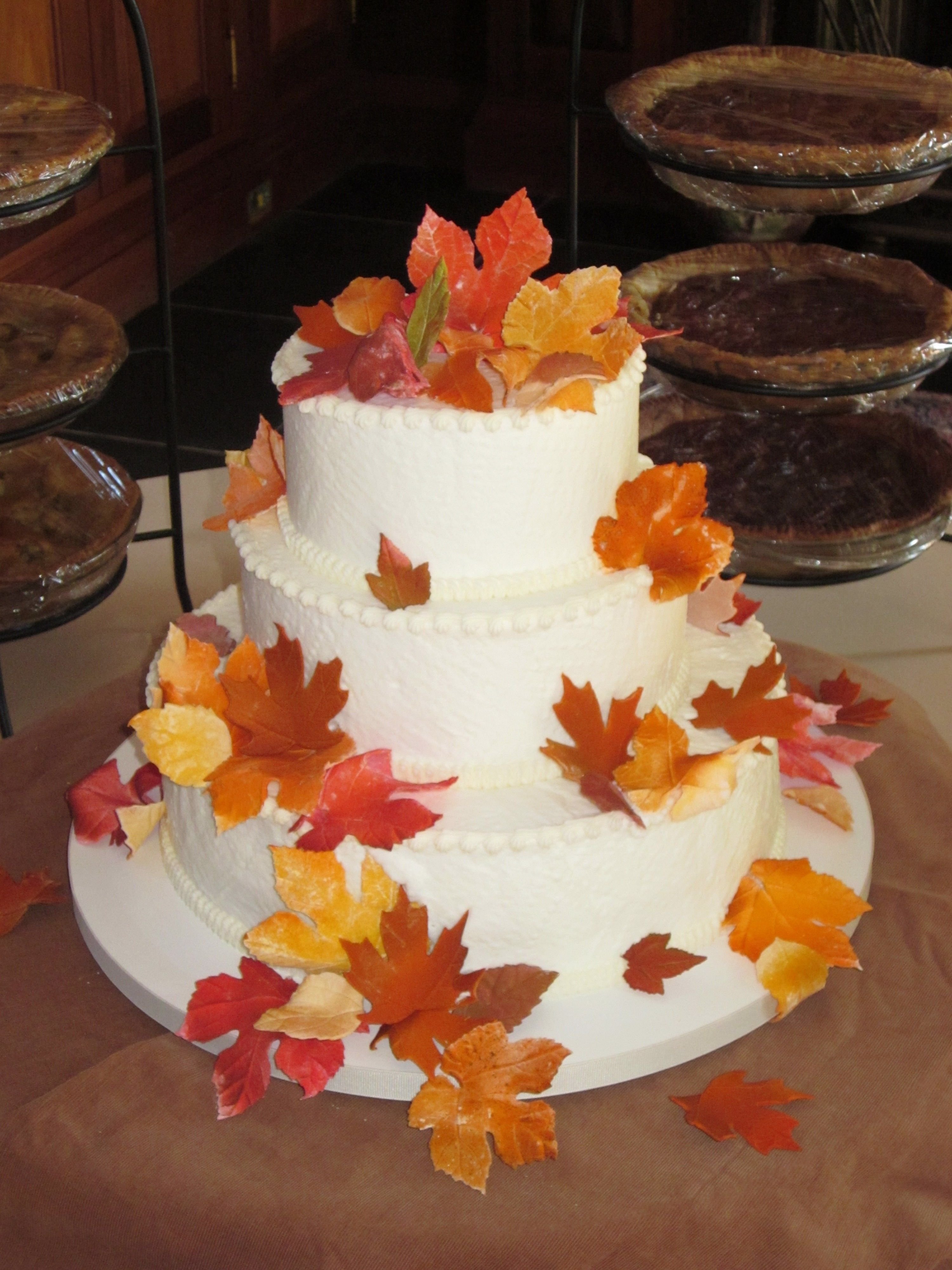 Торт С Осенними Листьями Фото