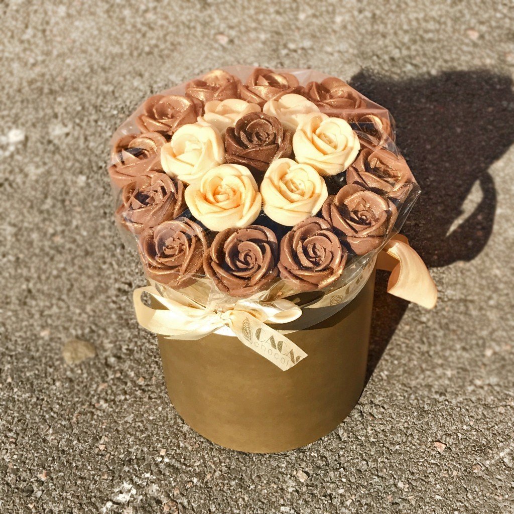 Букеты Из Шоколадных Роз Купить В Спб