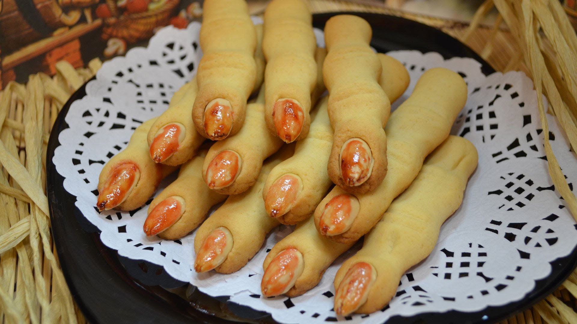 Печенье дамские пальчики на Хэллоуин
