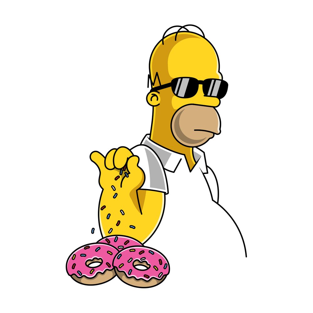 Гомер симпсон с пончиком (56 фото) .