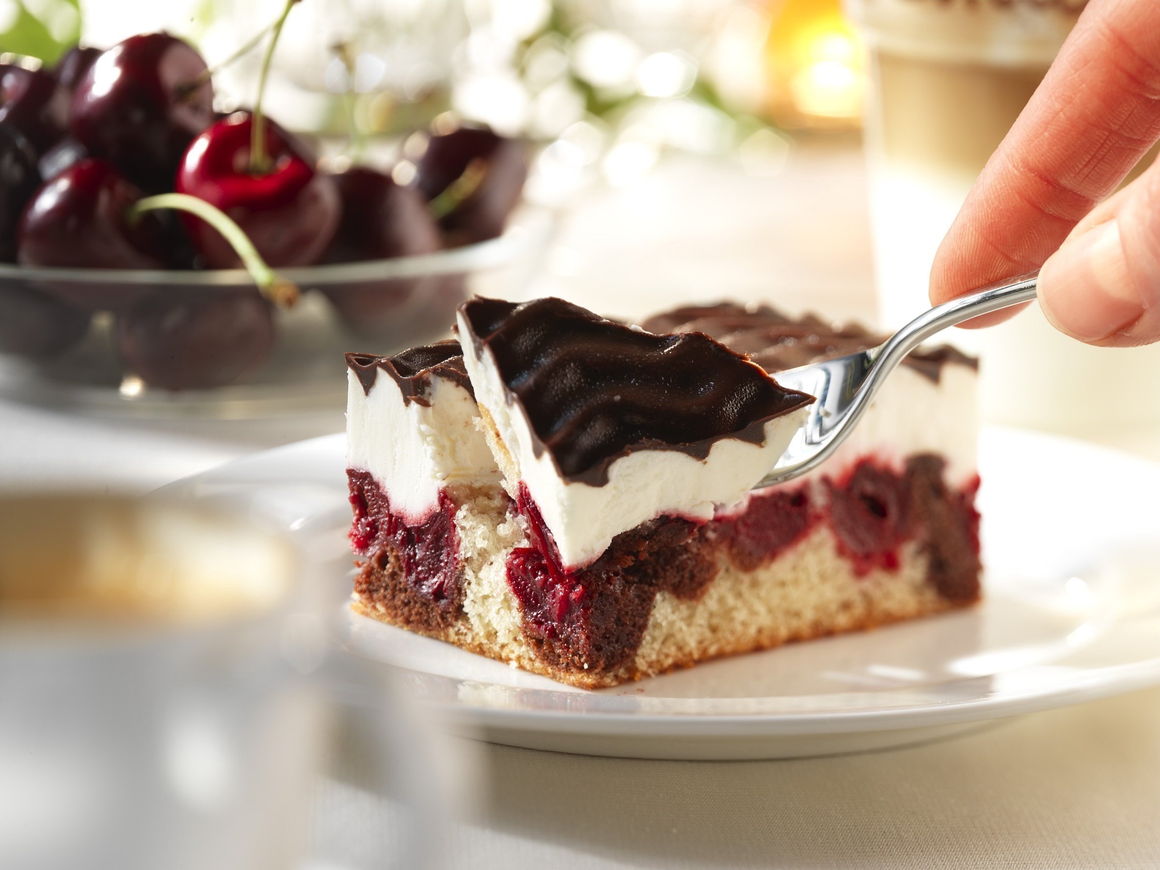 Dessert dishes. Пирожное. Кусок торта. Красивый кусок торта. Пирожное «вишня в шоколаде».