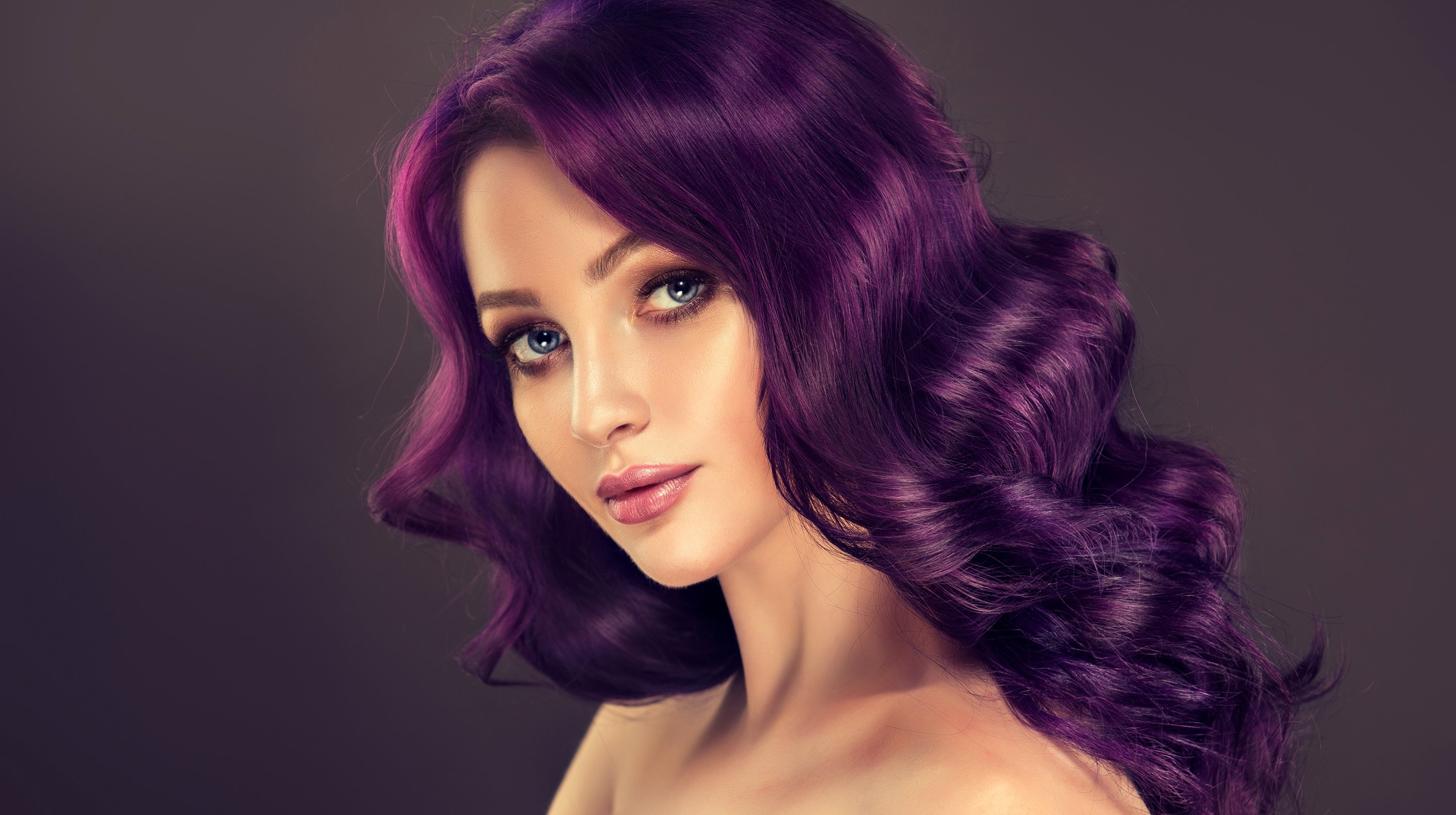 Черно Фиолетовый Волосы