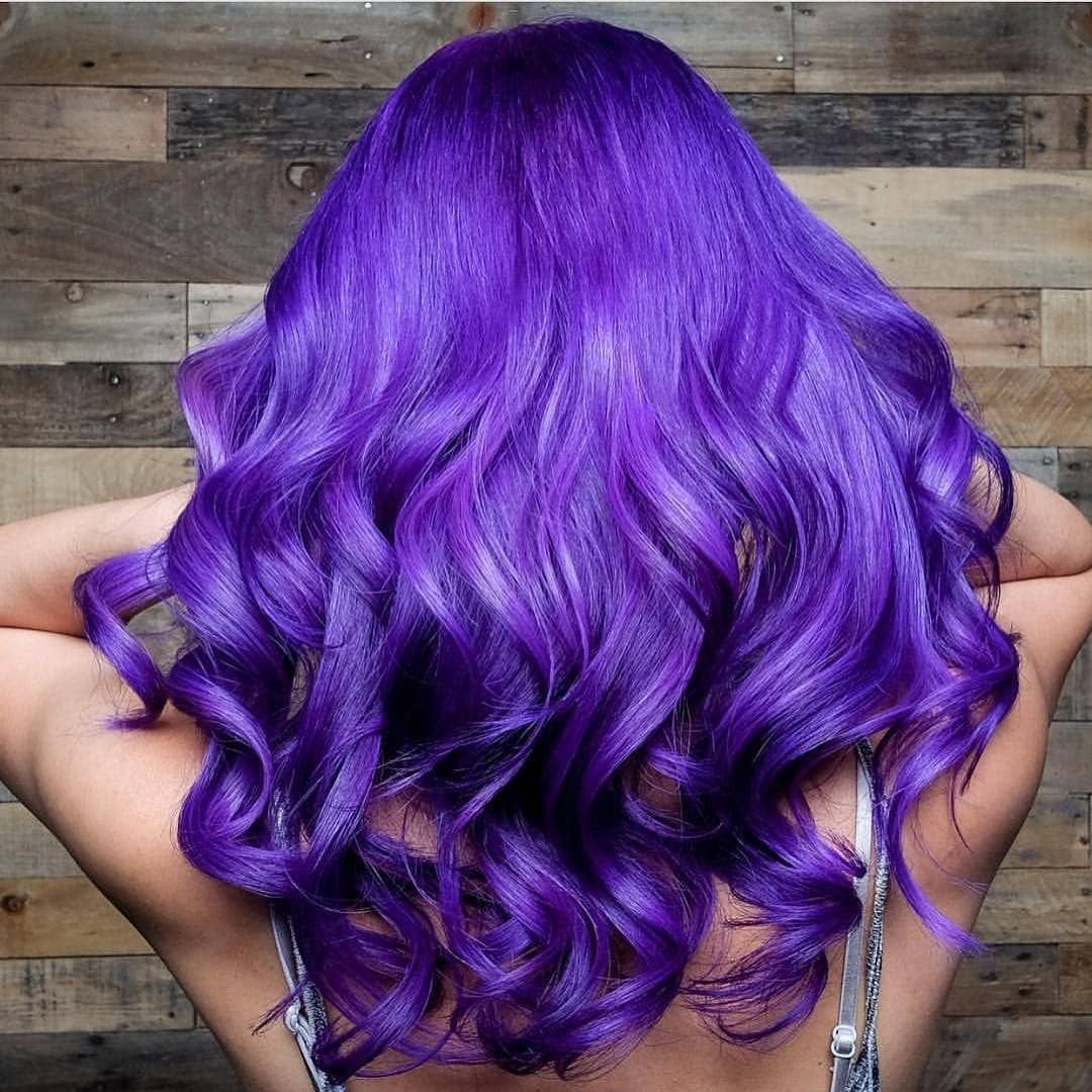 Красно фиолетовый цвет волос (64 фото) .