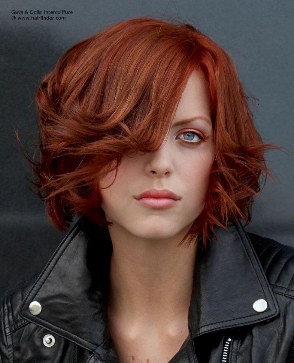 Рыжие Средние Волосы Фото