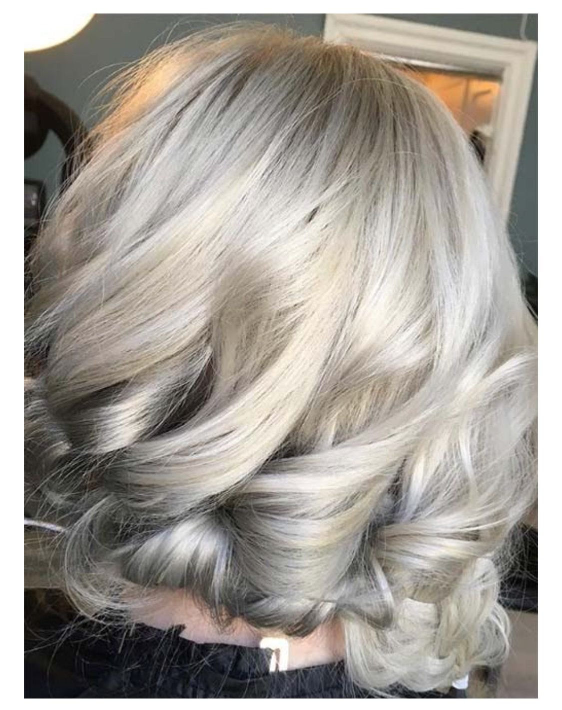 Окрашивание седых волос в блонд