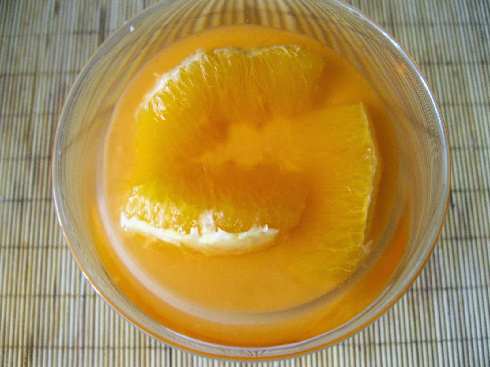 Желе из апельсинового сока