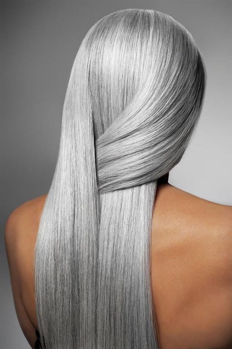 цвет металлик фото волос у женщин