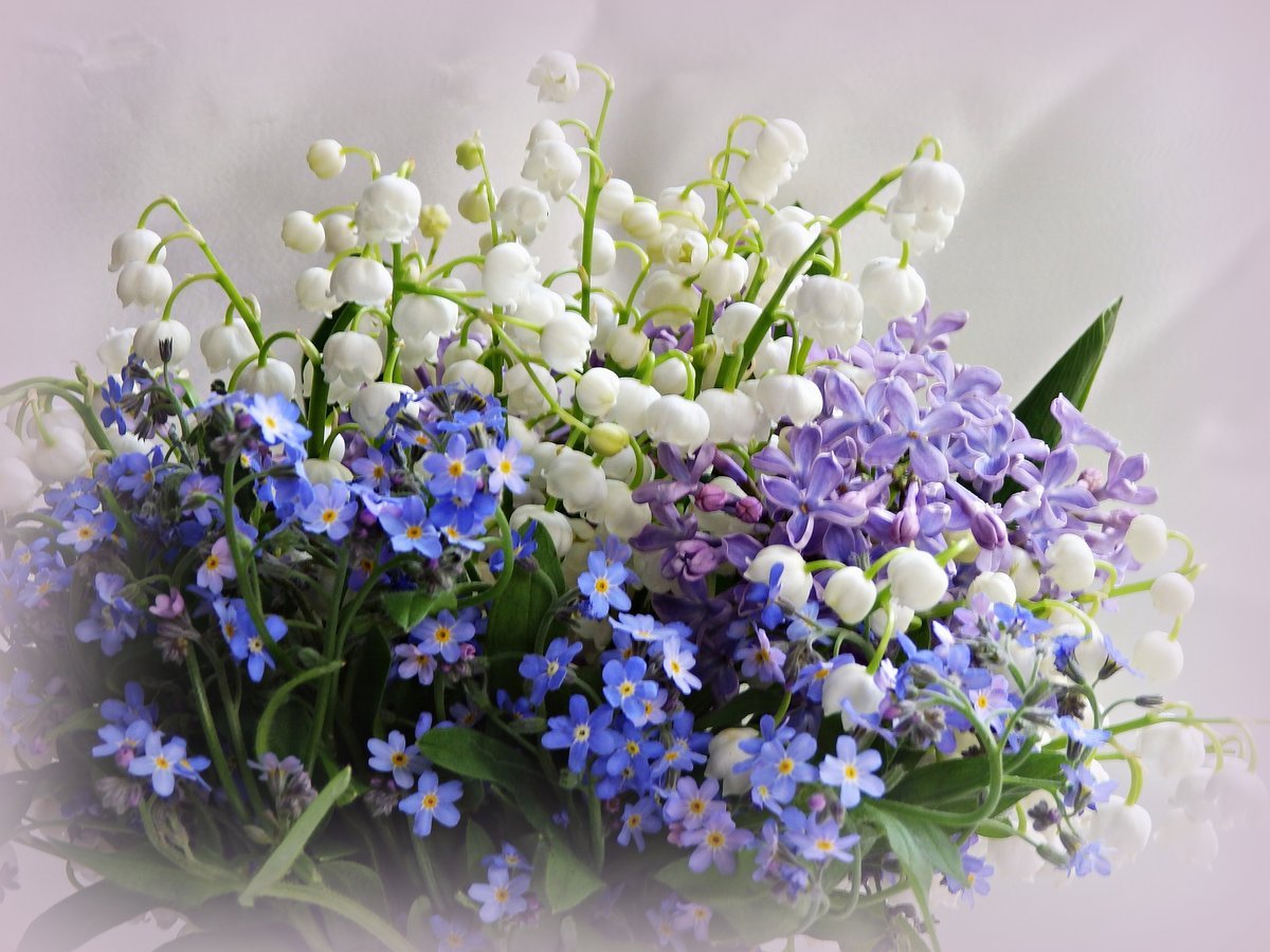 букет весенних цветов фото