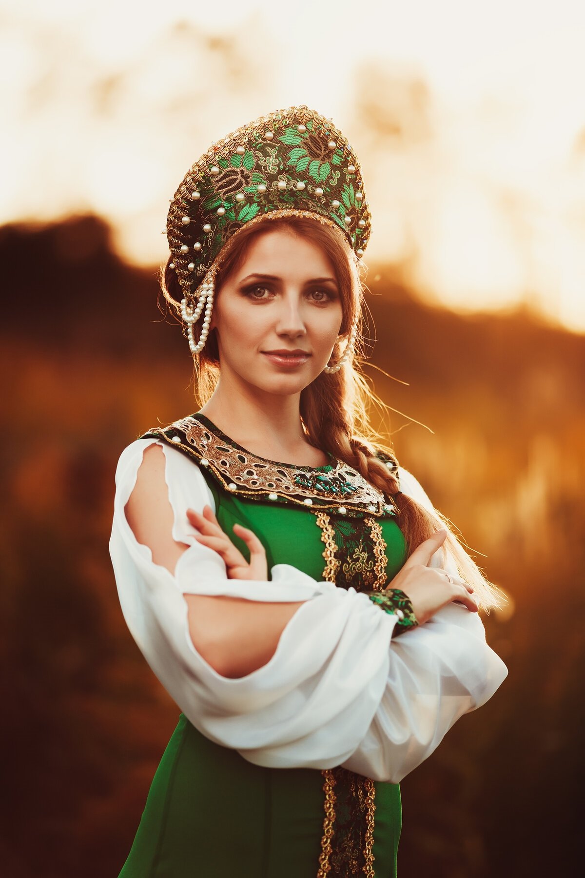 Национальный костюм русской красавицы