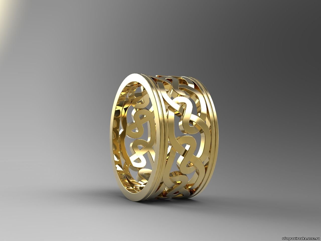 Широкие кольца из золота