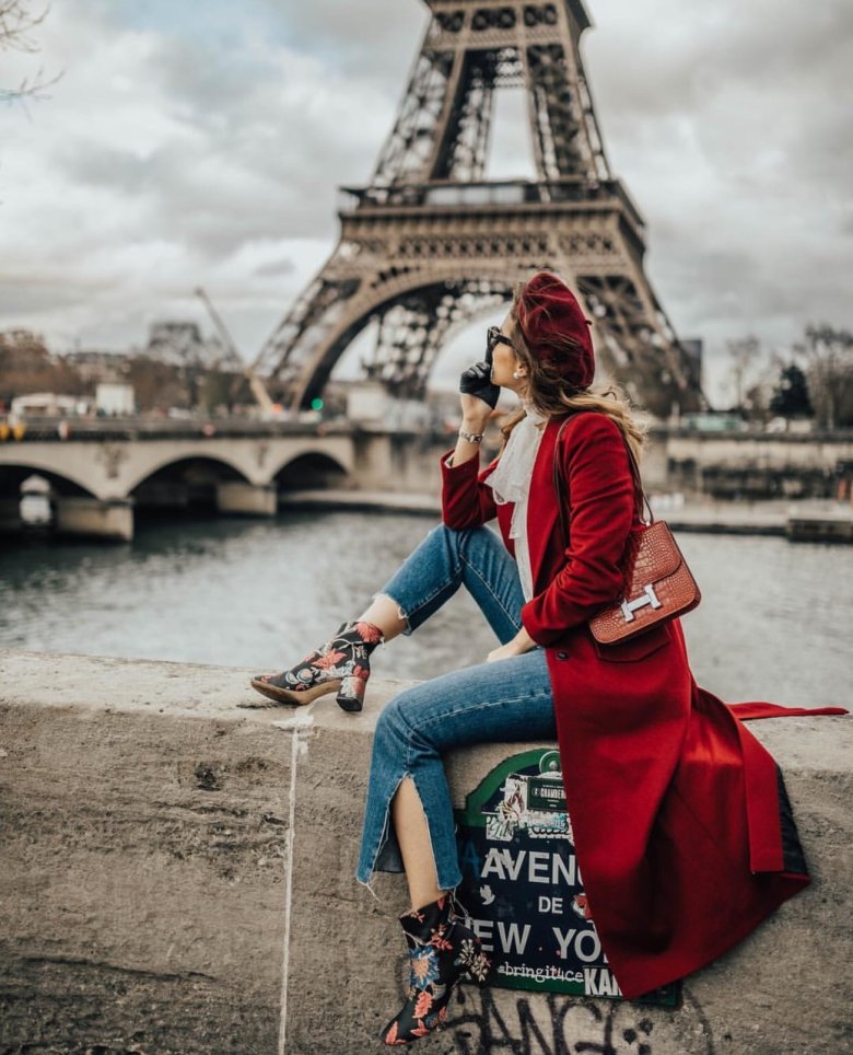 Мода Парижа Франции стиль Парижский Шик.