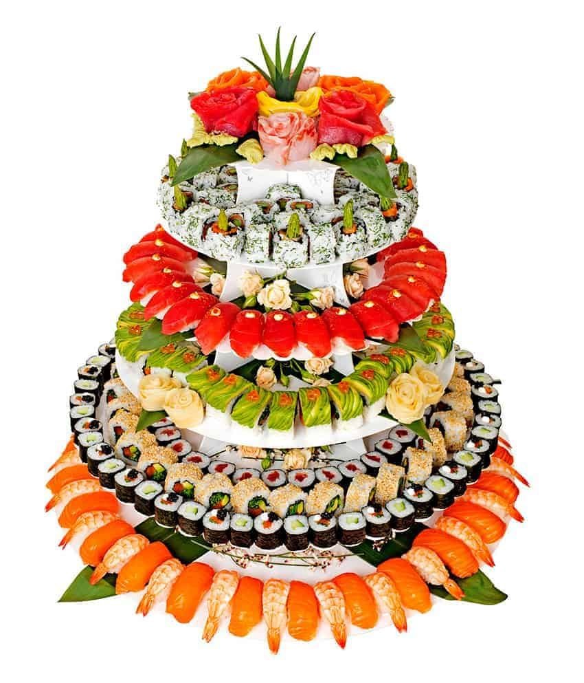 Торт из суши и роллов заказать иркутск (120) фото