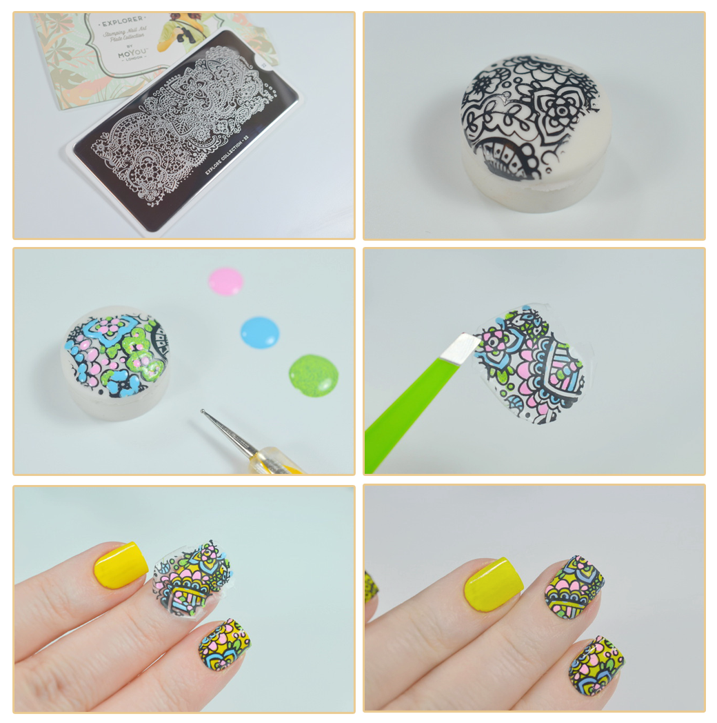 Степинг. Стемпинг для ногтей. Стемпинг для ногтей маникюр. Дизайн ногтей со стемпингом. Разноцветный стемпинг на ногтях.
