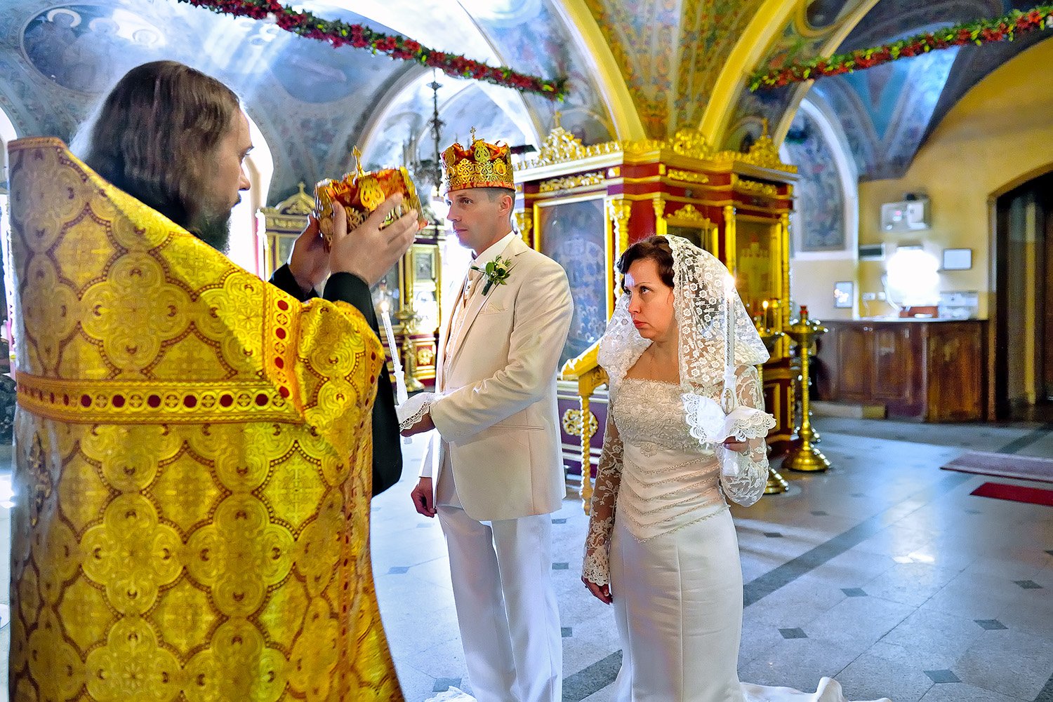 Фотосъемка венчания в церкви