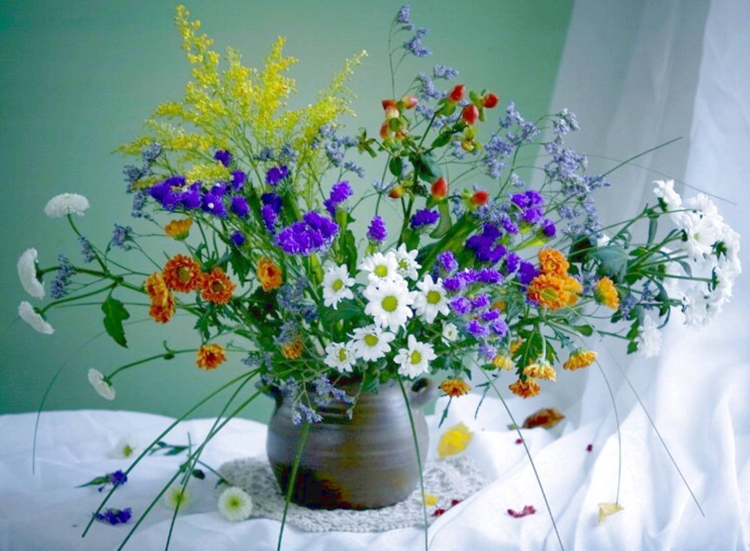 Фото полевых цветов в букете