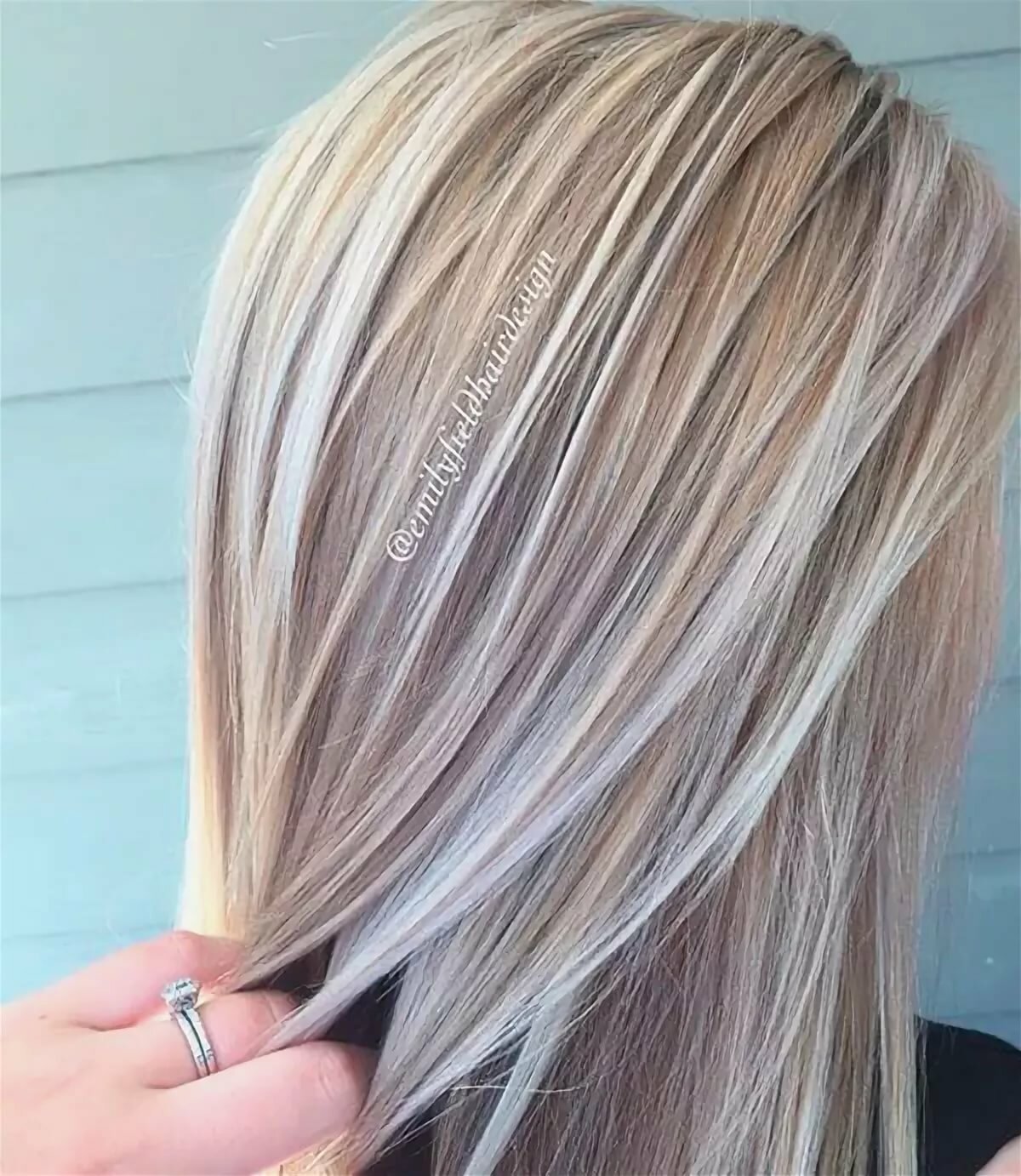 Платиновый блонд мелирование на темные волосы