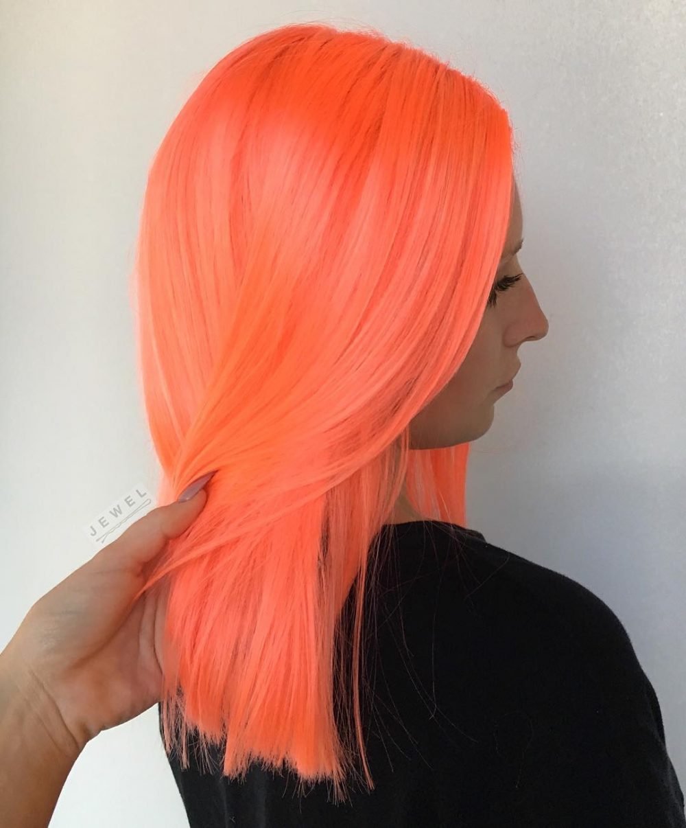 Как получить светло оранжевый цвет волос