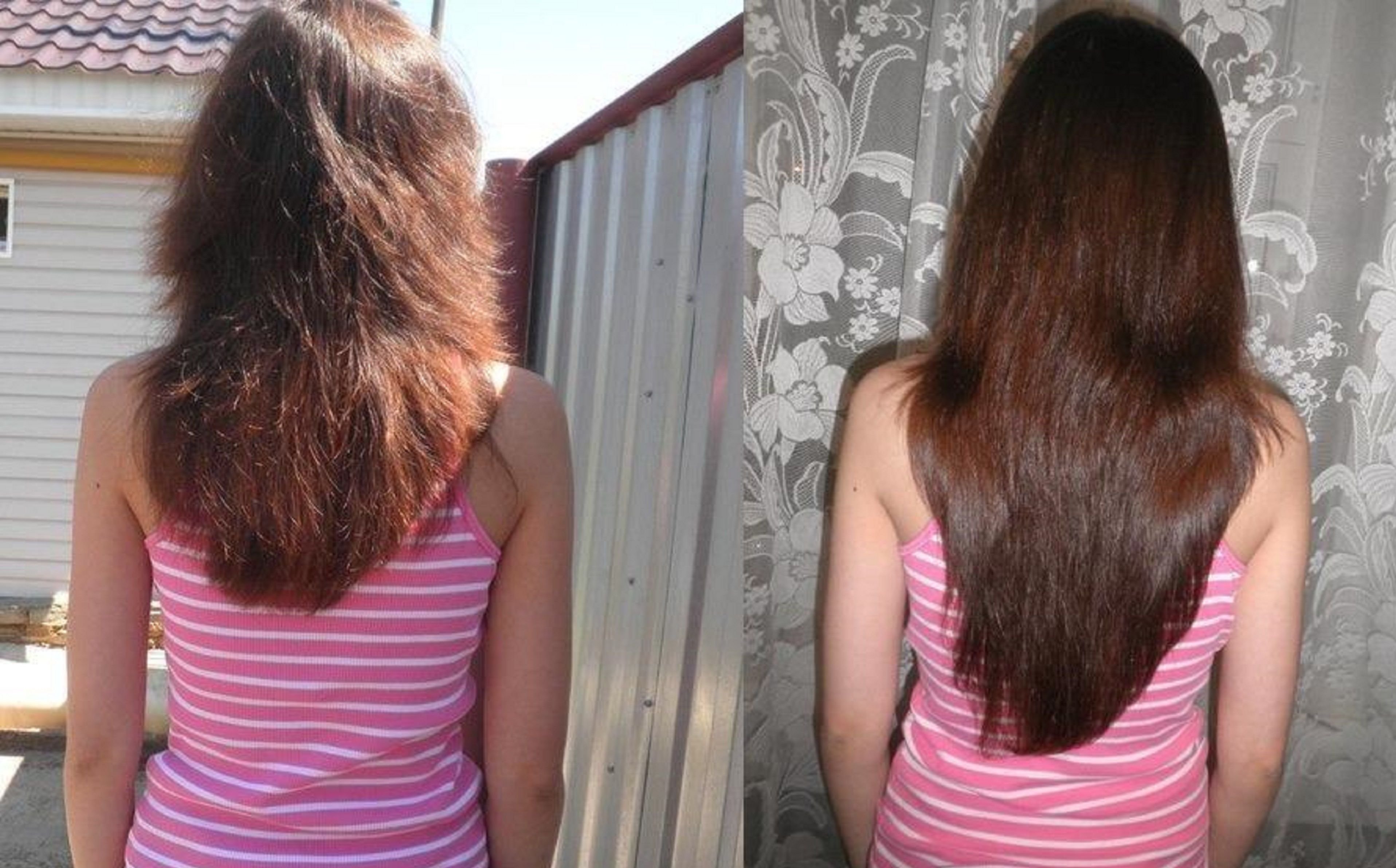 Волосы отросли до и после