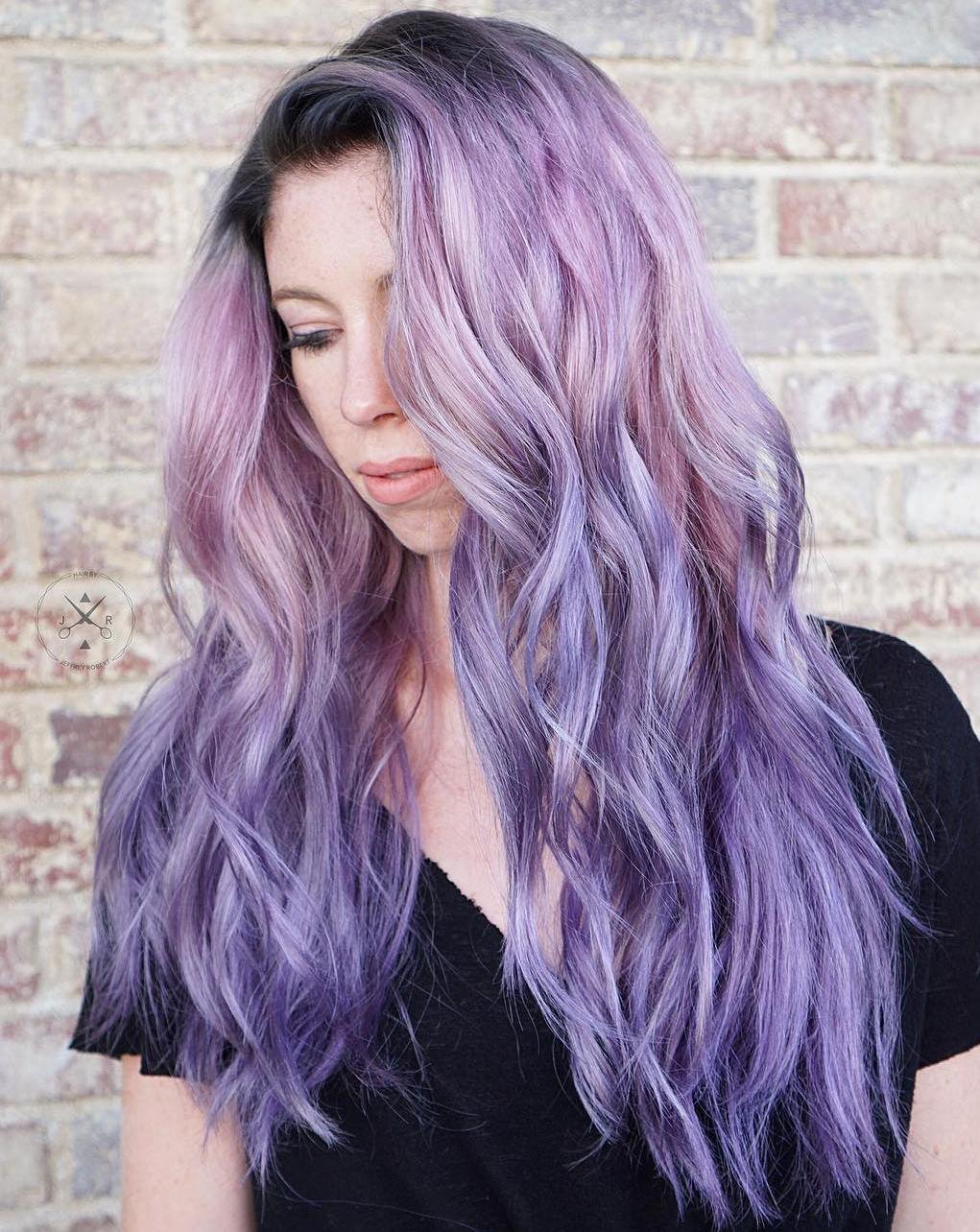 Как сделать серо фиолетовый цвет волос