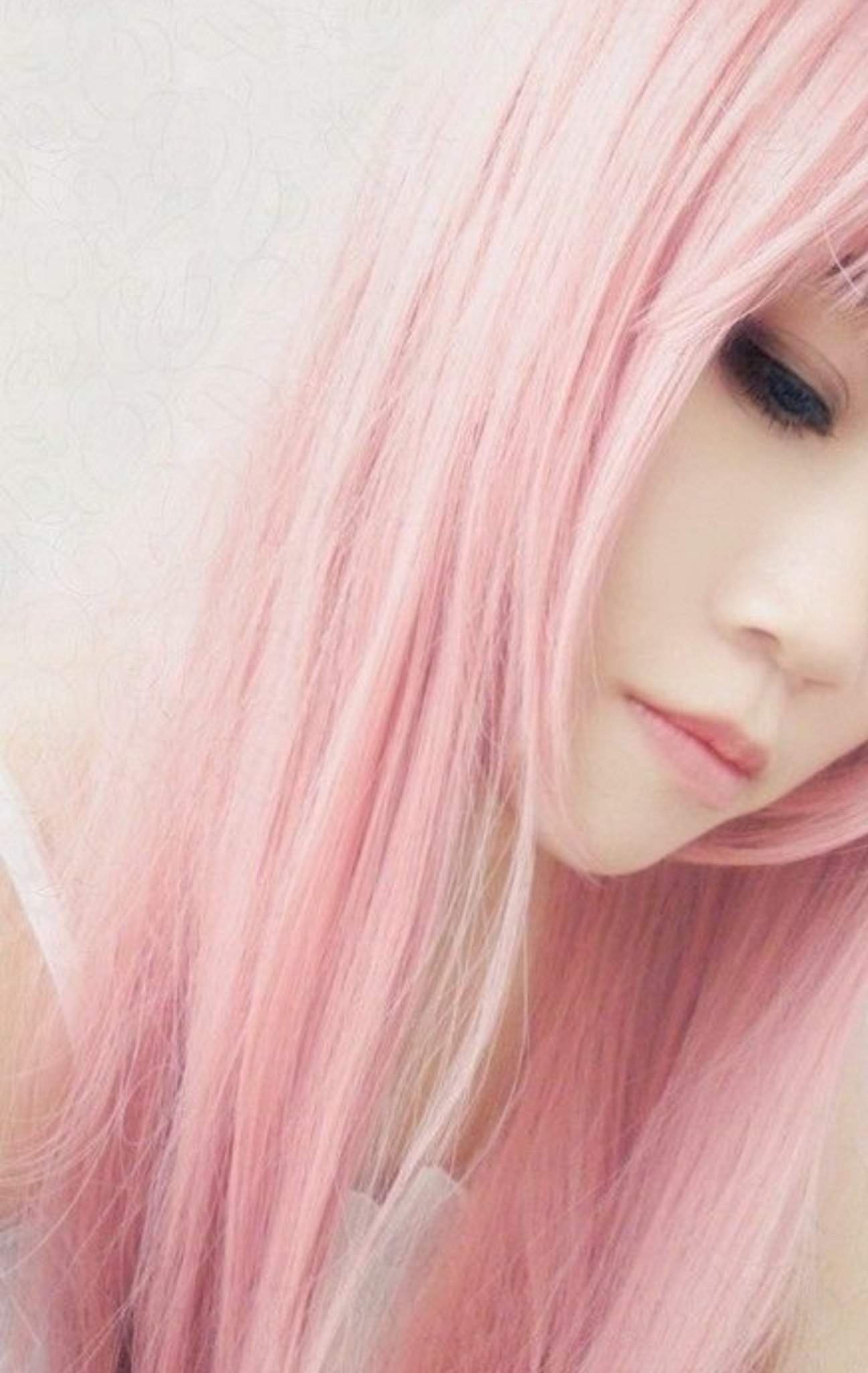 Розовые волосы ты сакура