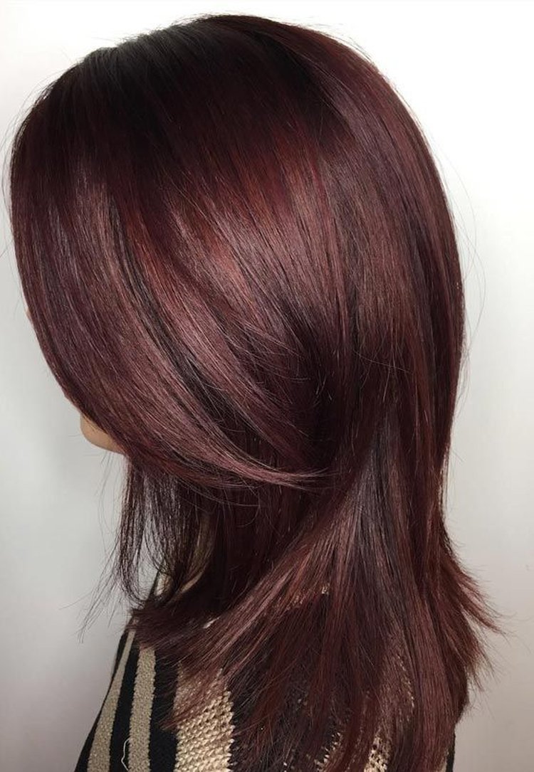 Как получить красно-каштановый цвет волос