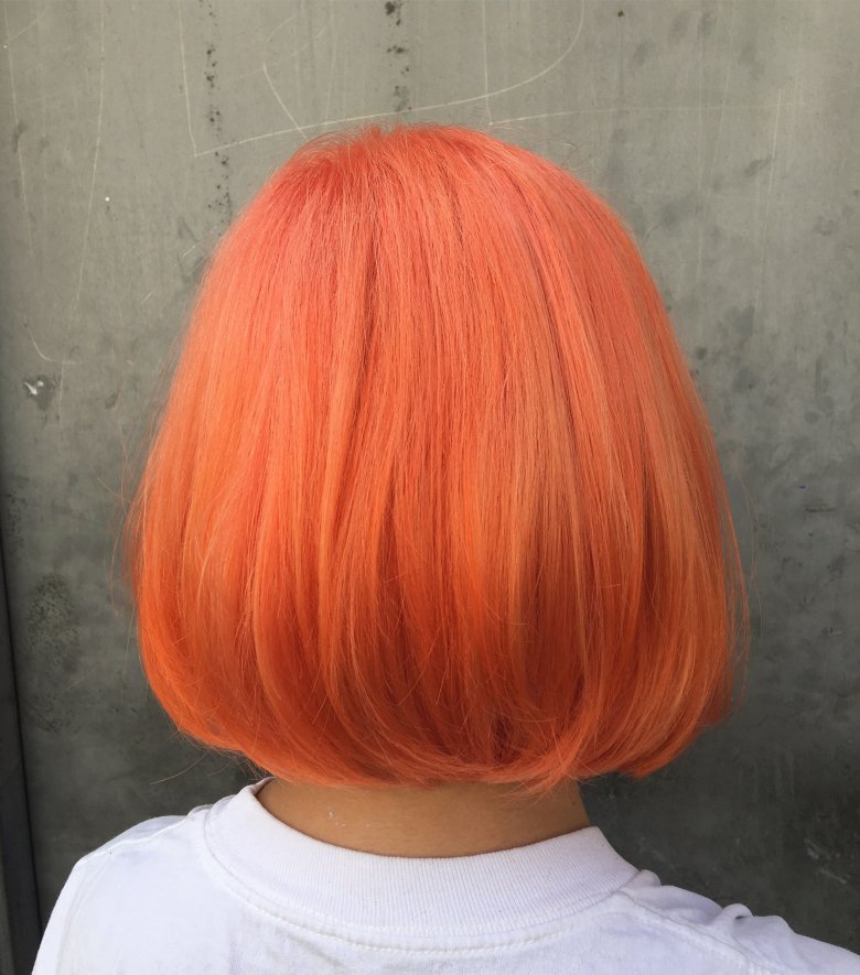 Как получить светло оранжевый цвет волос