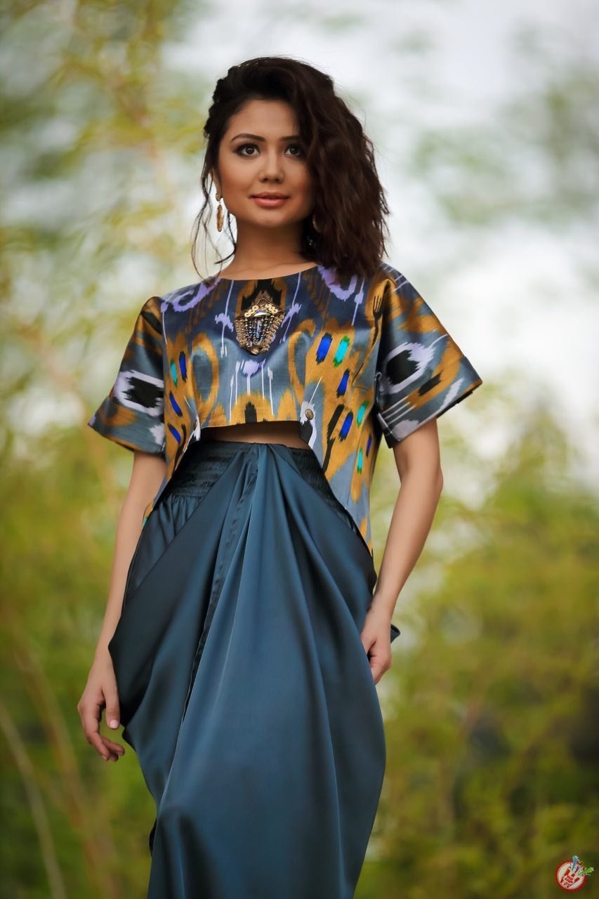 Платье из адраса узбекской фасоны фото