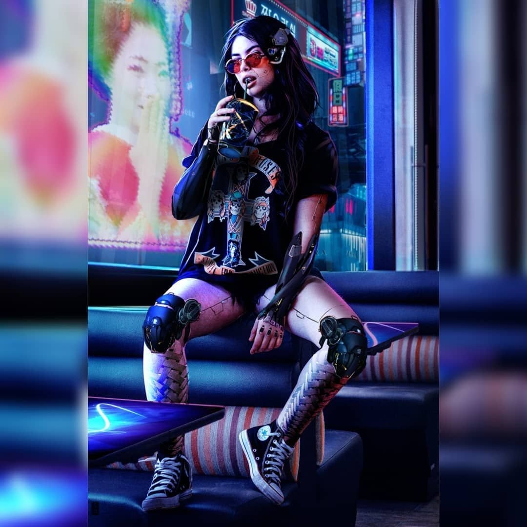Cyberpunk girl fashion фото 39