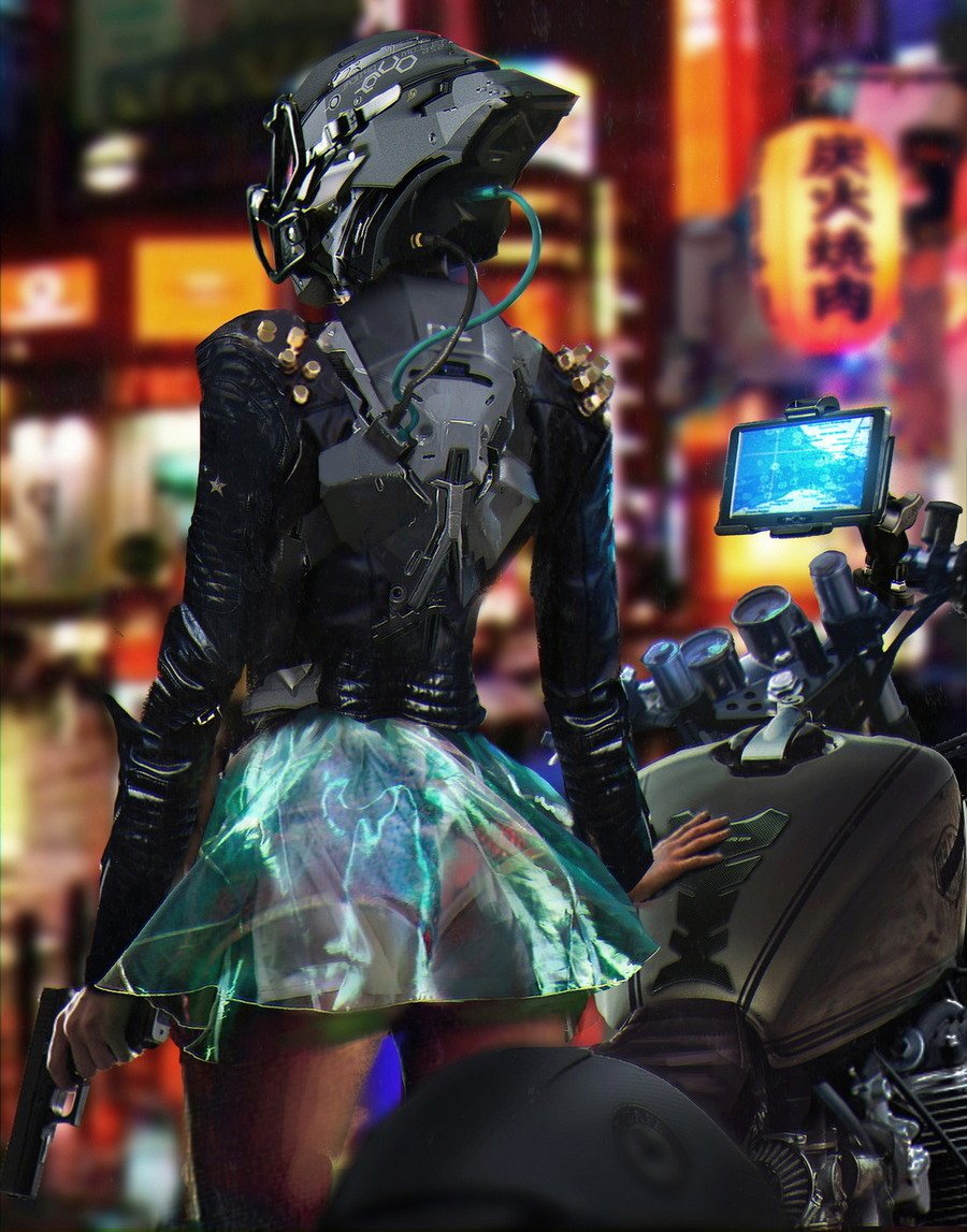 Cyberpunk girl fashion фото 15