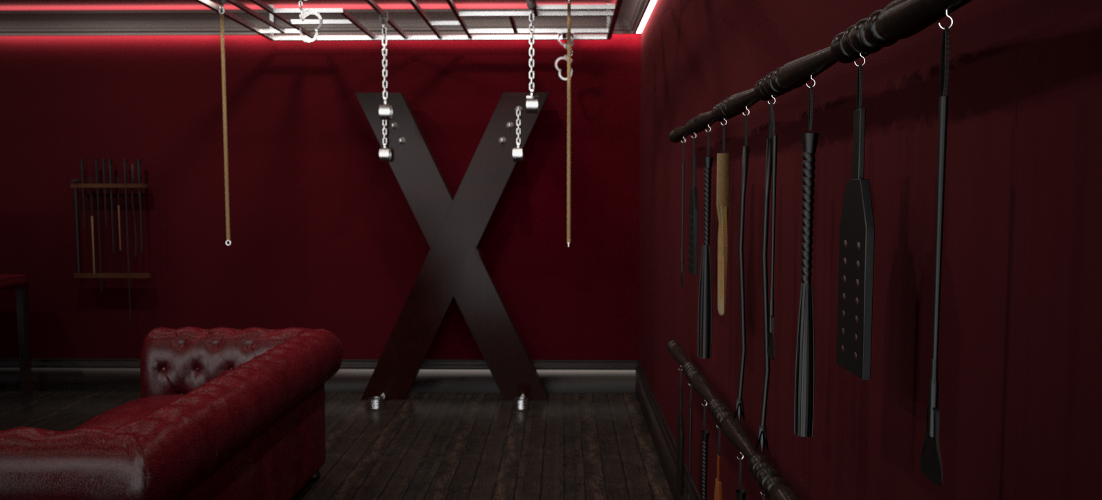 Красная комната 50 оттенков серого фото