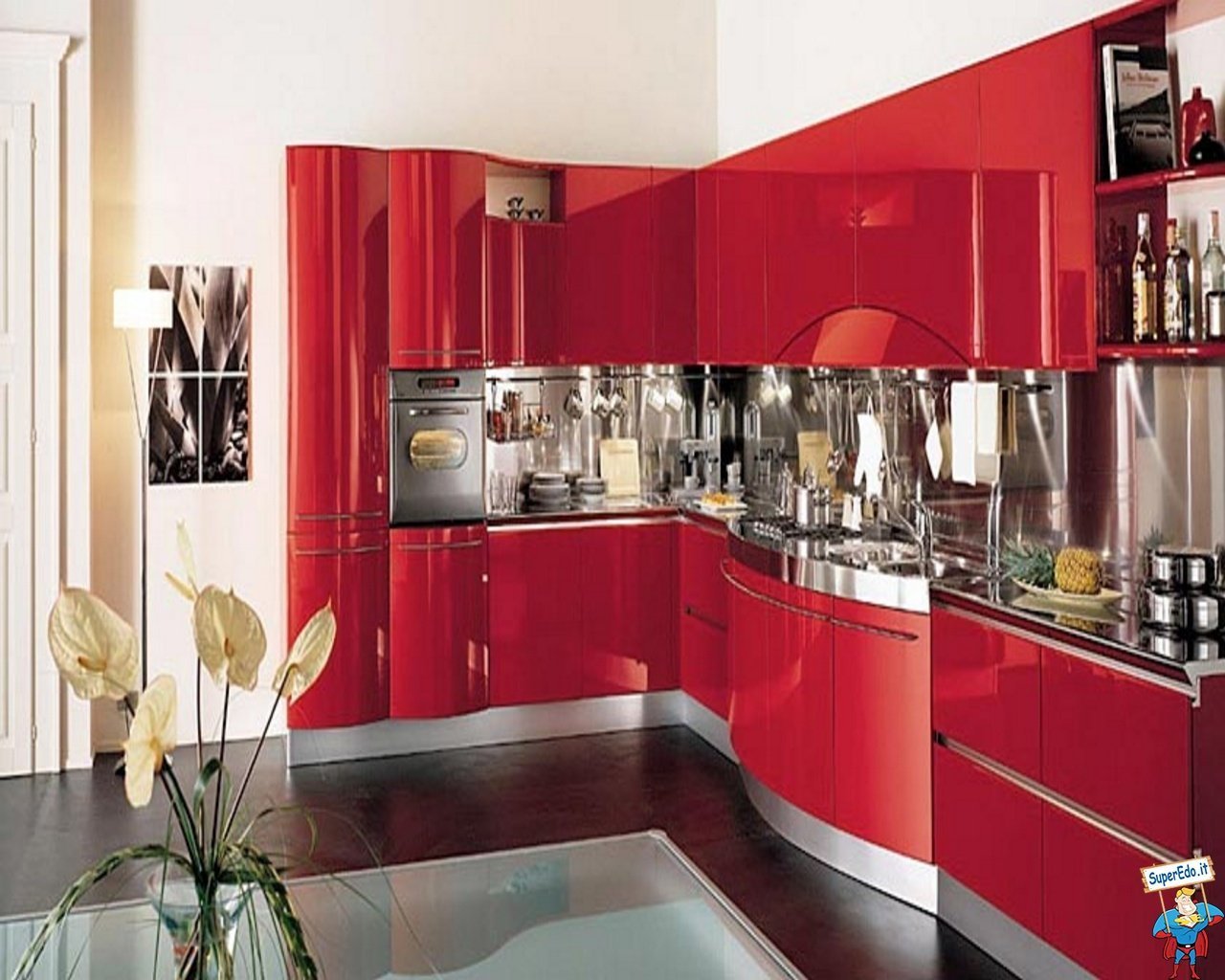 Красивая кухня цены. Красивые кухонные гарнитуры. Красные кухни. Кухня в Красном цвете. Современные кухонные гарнитуры.