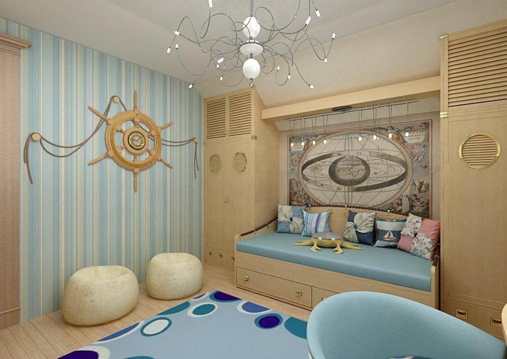 Стили детских интерьеров. Детская в морском стиле. Детская комната в морском стиле. Морской стиль в интерьере. Комната в морском стиле для мальчика.