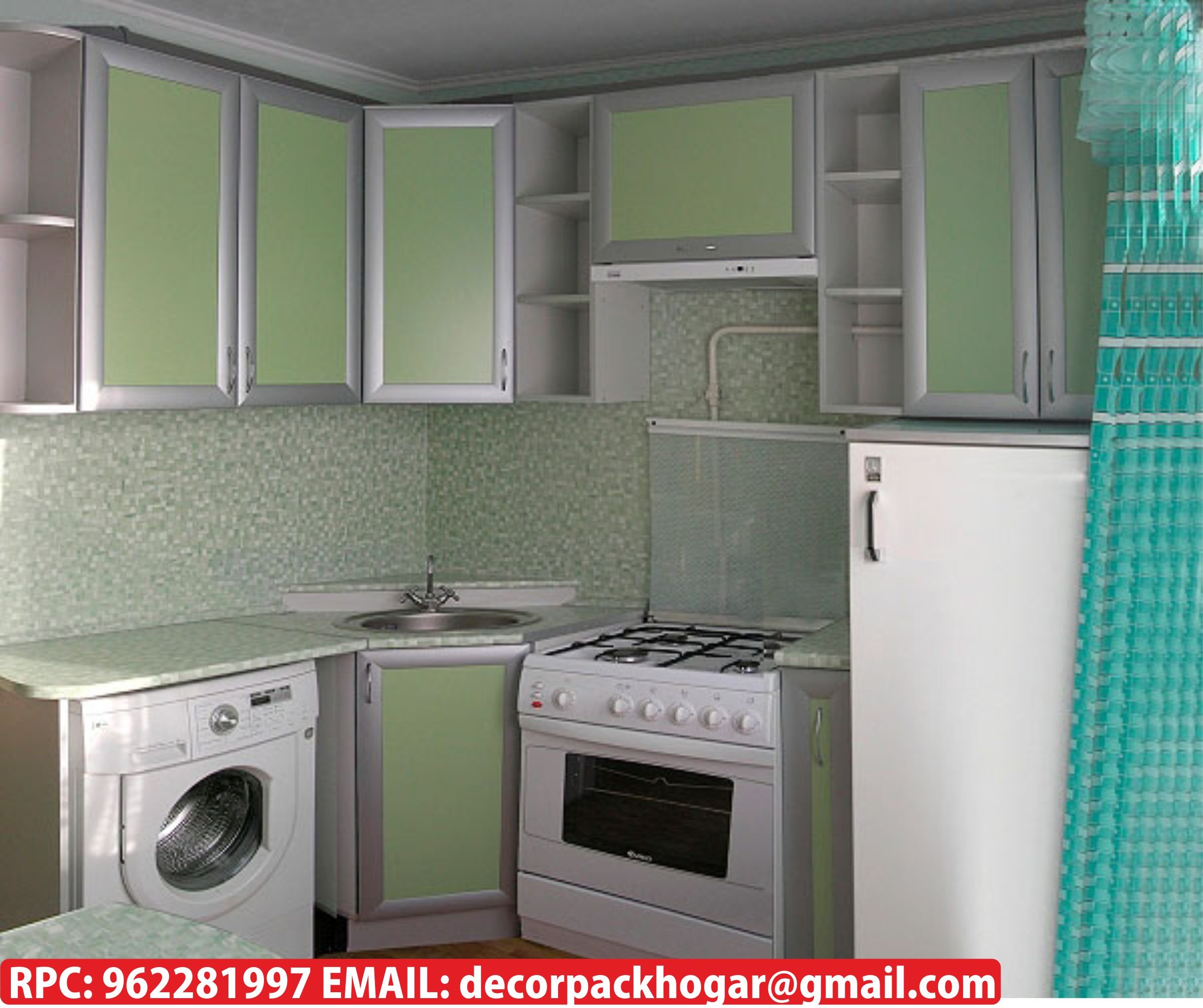 планировка кухни со стиральной машиной и холодильником