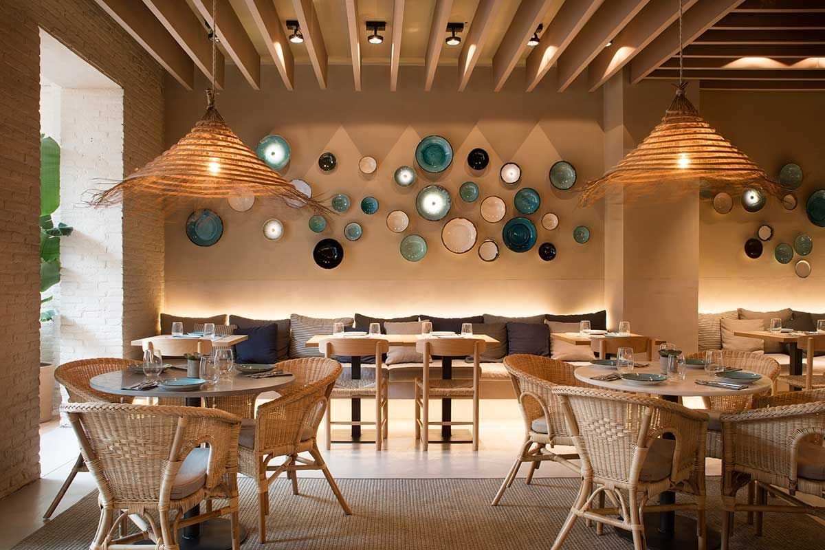Дизайн стен ресторана