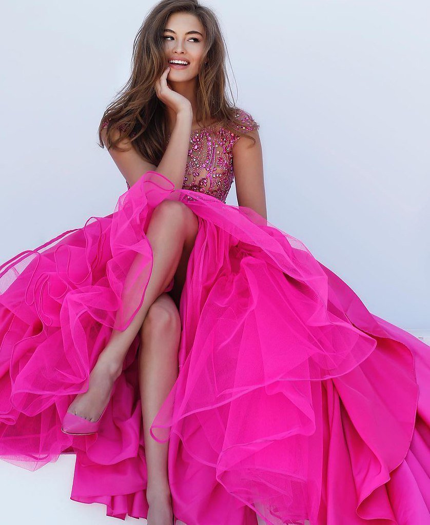 Sherri Hill розовое платье Шерри Хилл