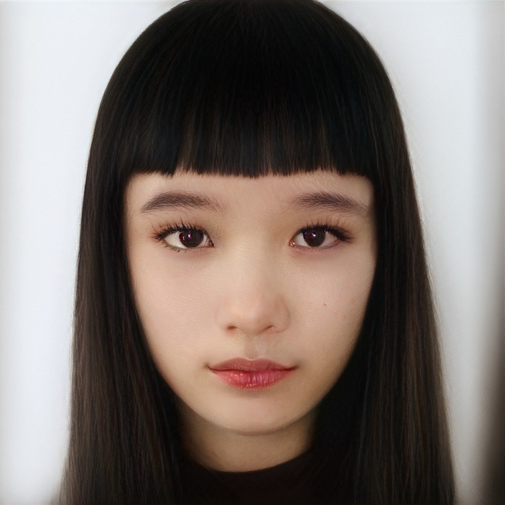 Yuka Mannami. Челки на азиатский волос. Короткая прямая челка. Азиатская челка