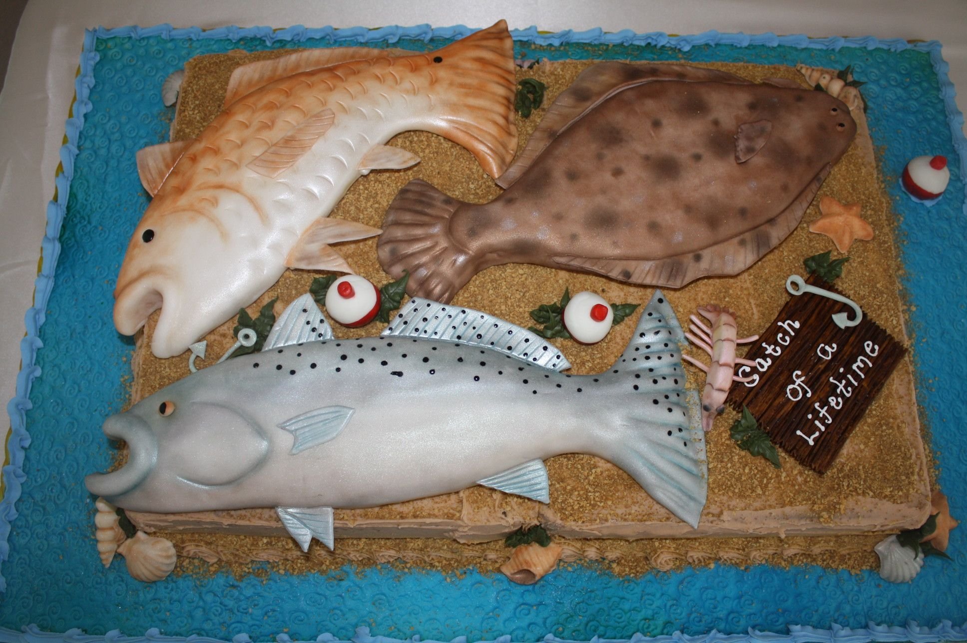 Прикольный торт рыба