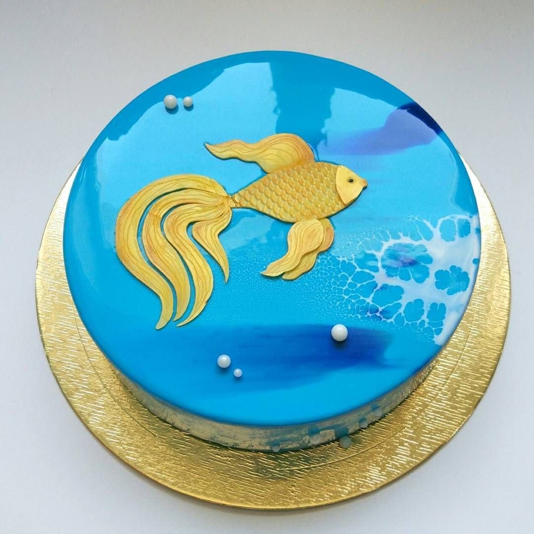 Тортик с золотой рыбкой