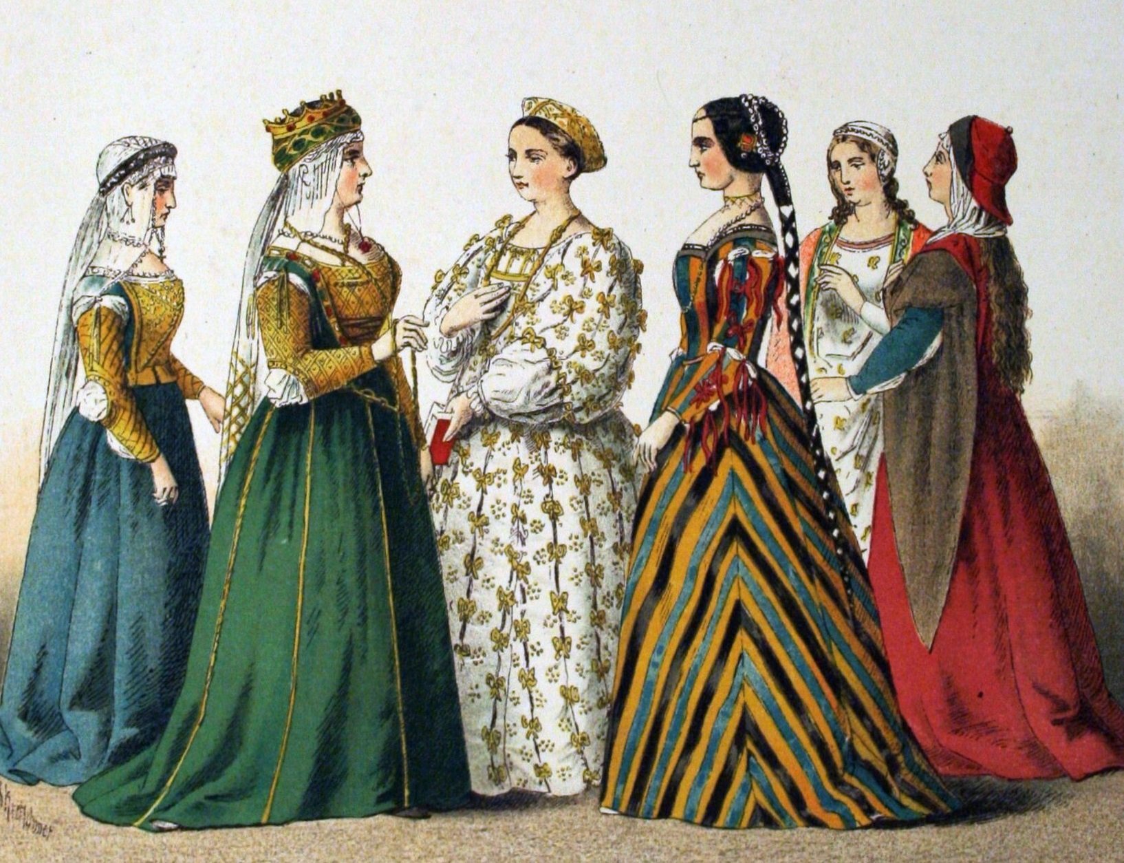 Одежда эпохи средневековья