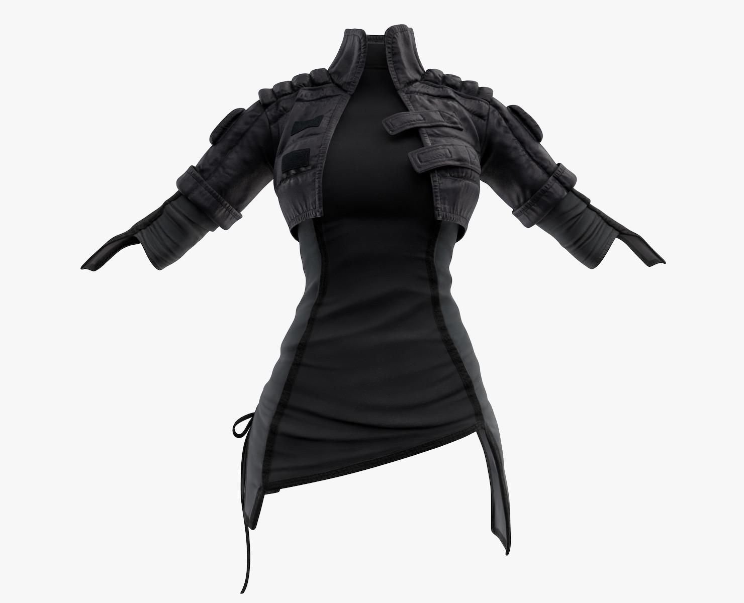 Cyberpunk женская одежда (120) фото