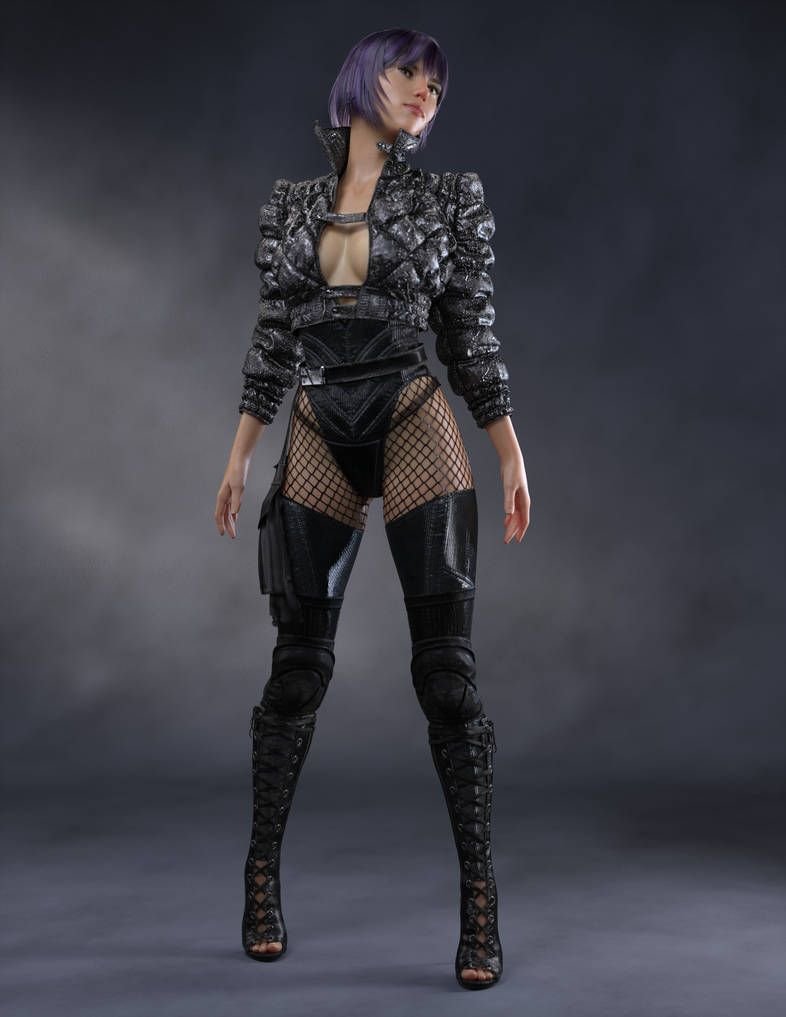 Cyberpunk женская одежда фото 15