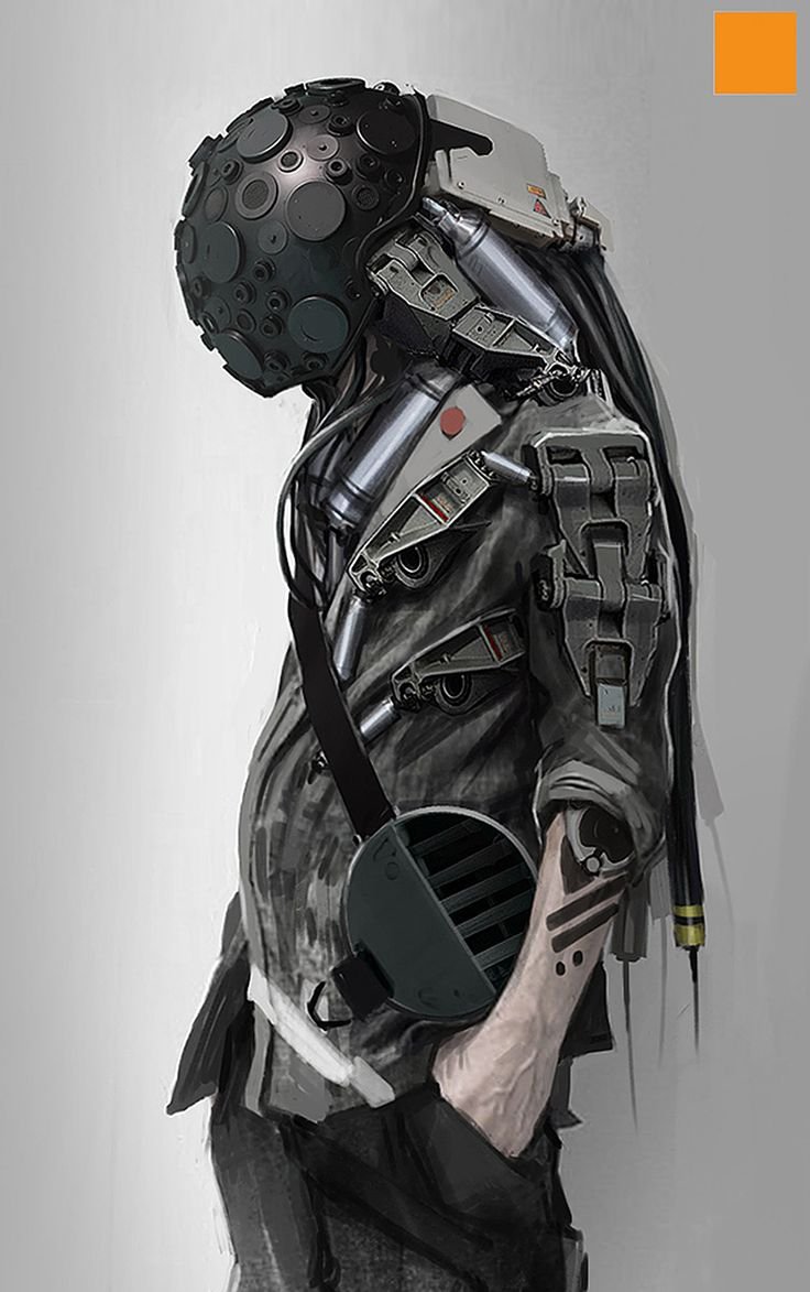 Cyberpunk cyborg art фото 117