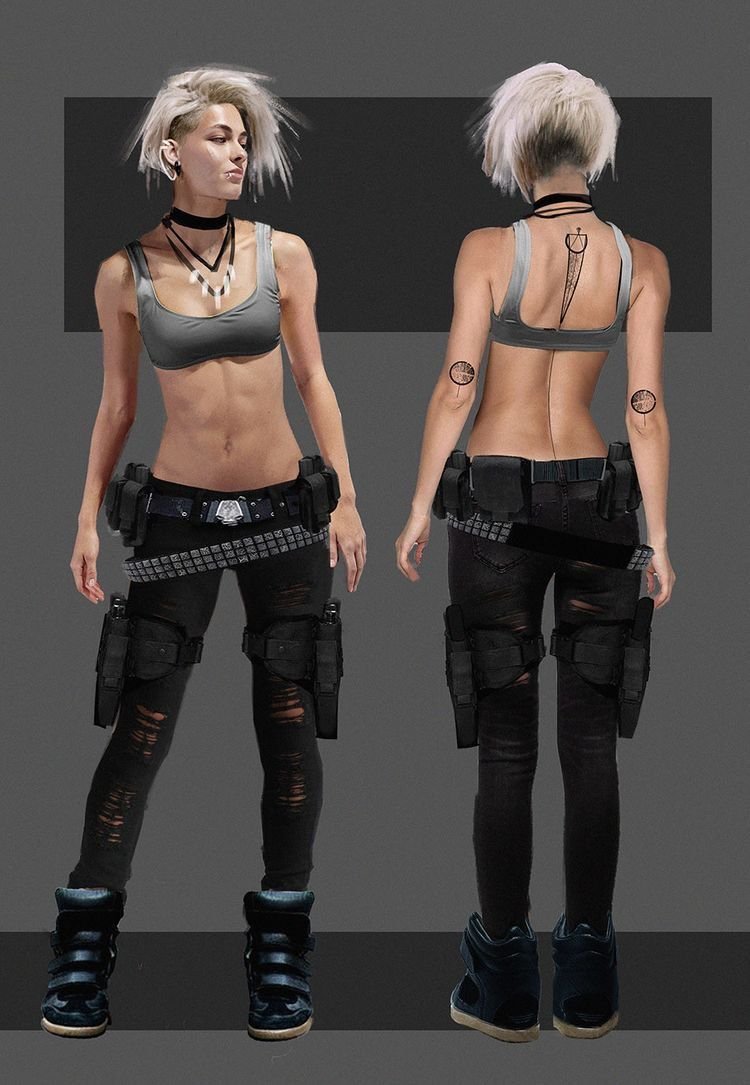 Cyberpunk clothes concept art фото 78
