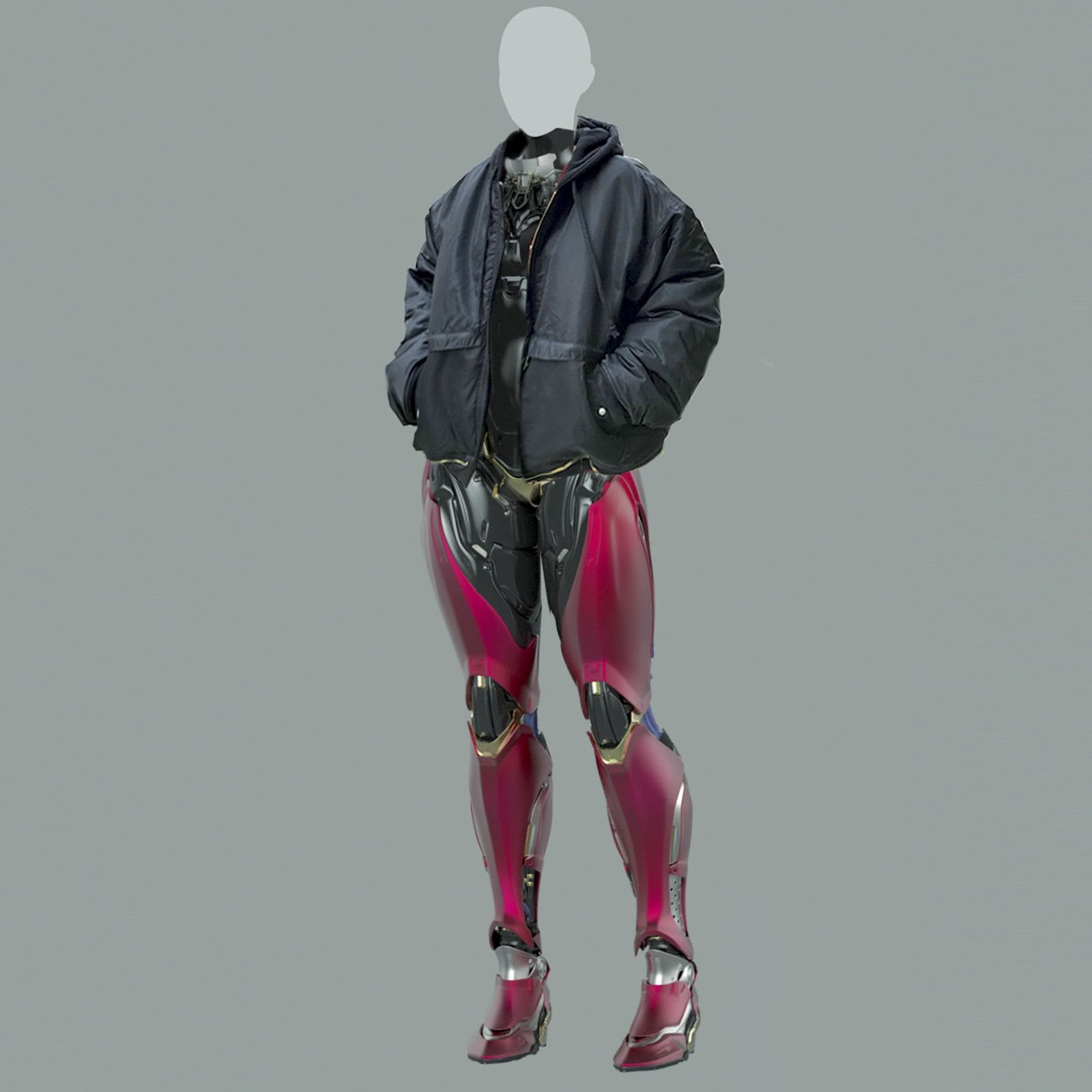 Cyberpunk костюм фиксера фото 62