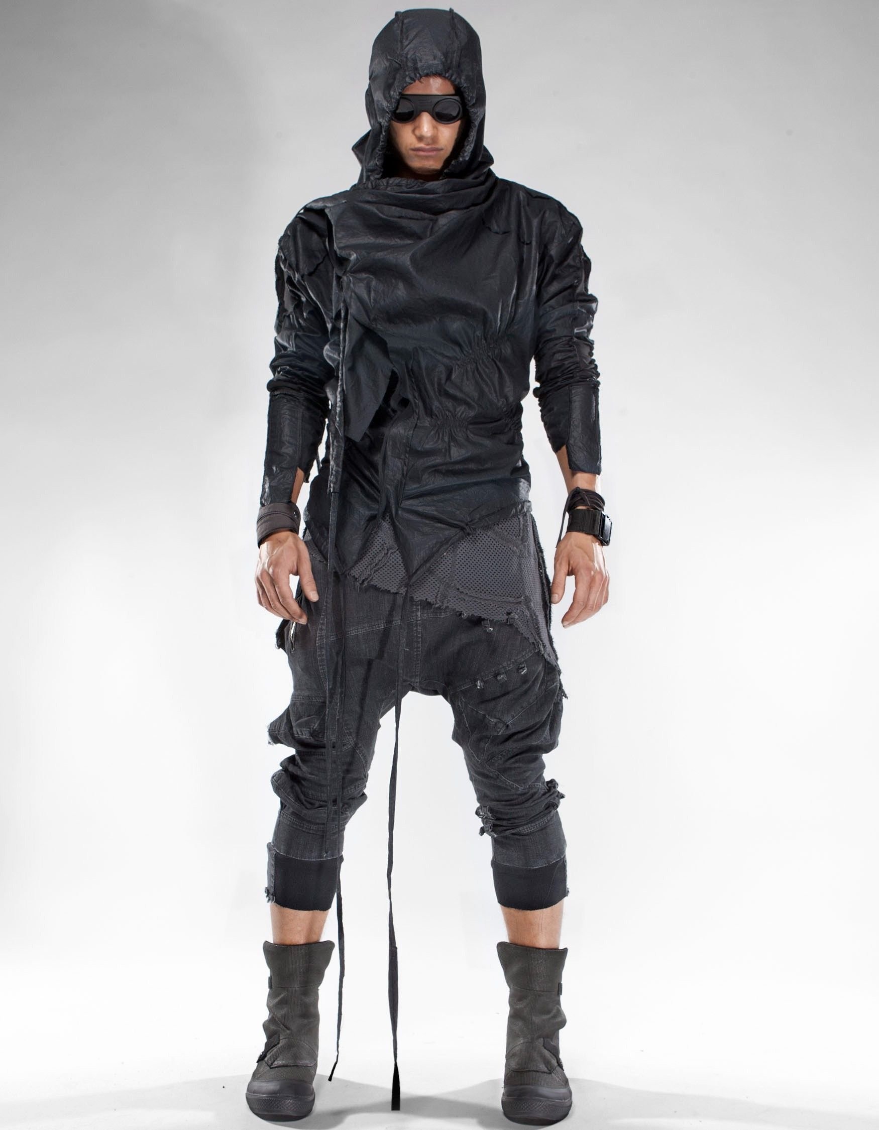 Cyberpunk стиль одежды мужской фото 10