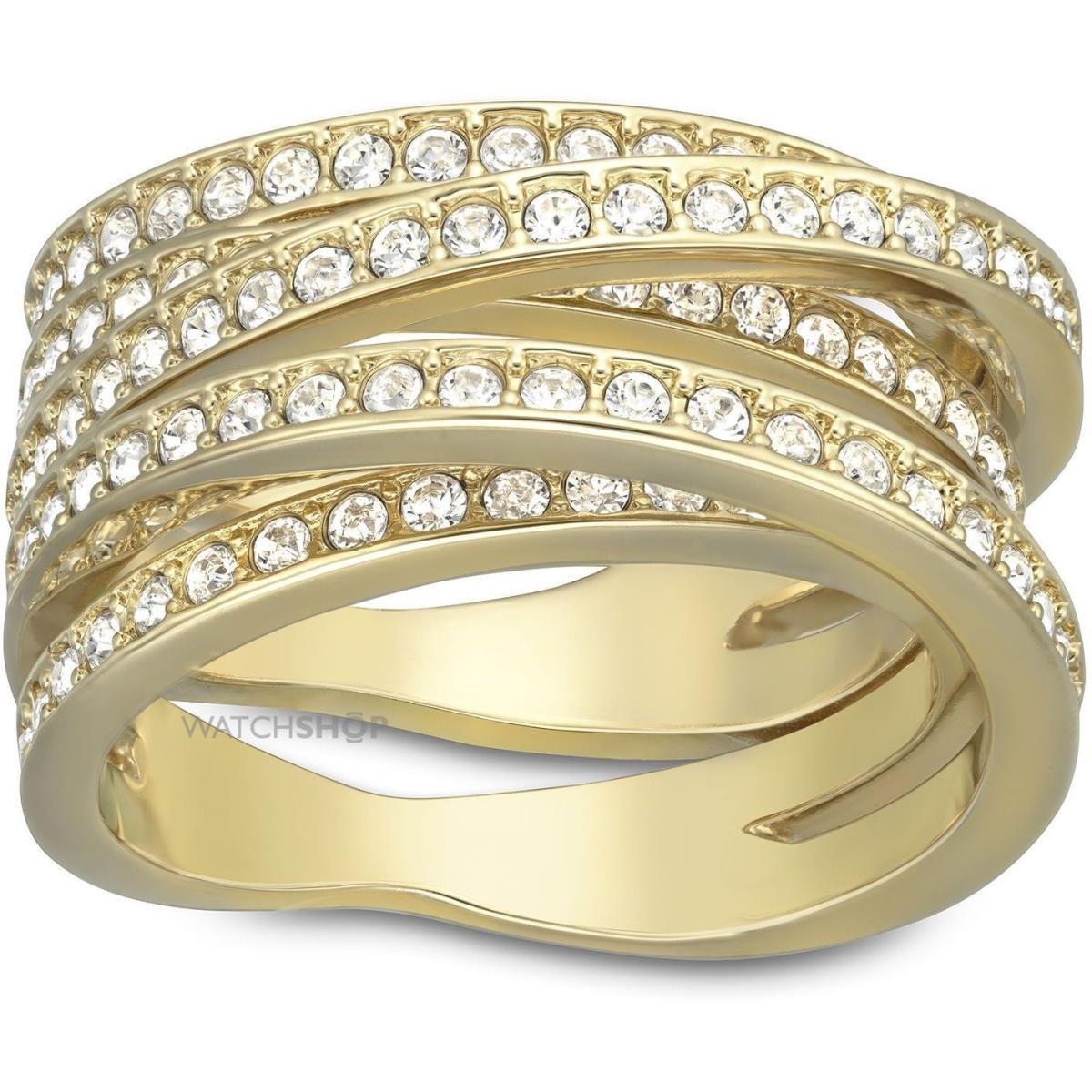 Современные золотые кольца. Кольцо Swarovski Spiral Ring. Кольцо Сваровски розовое золото. Кольцо золото Сваровски. Кольцо Swarovski Dazzle.