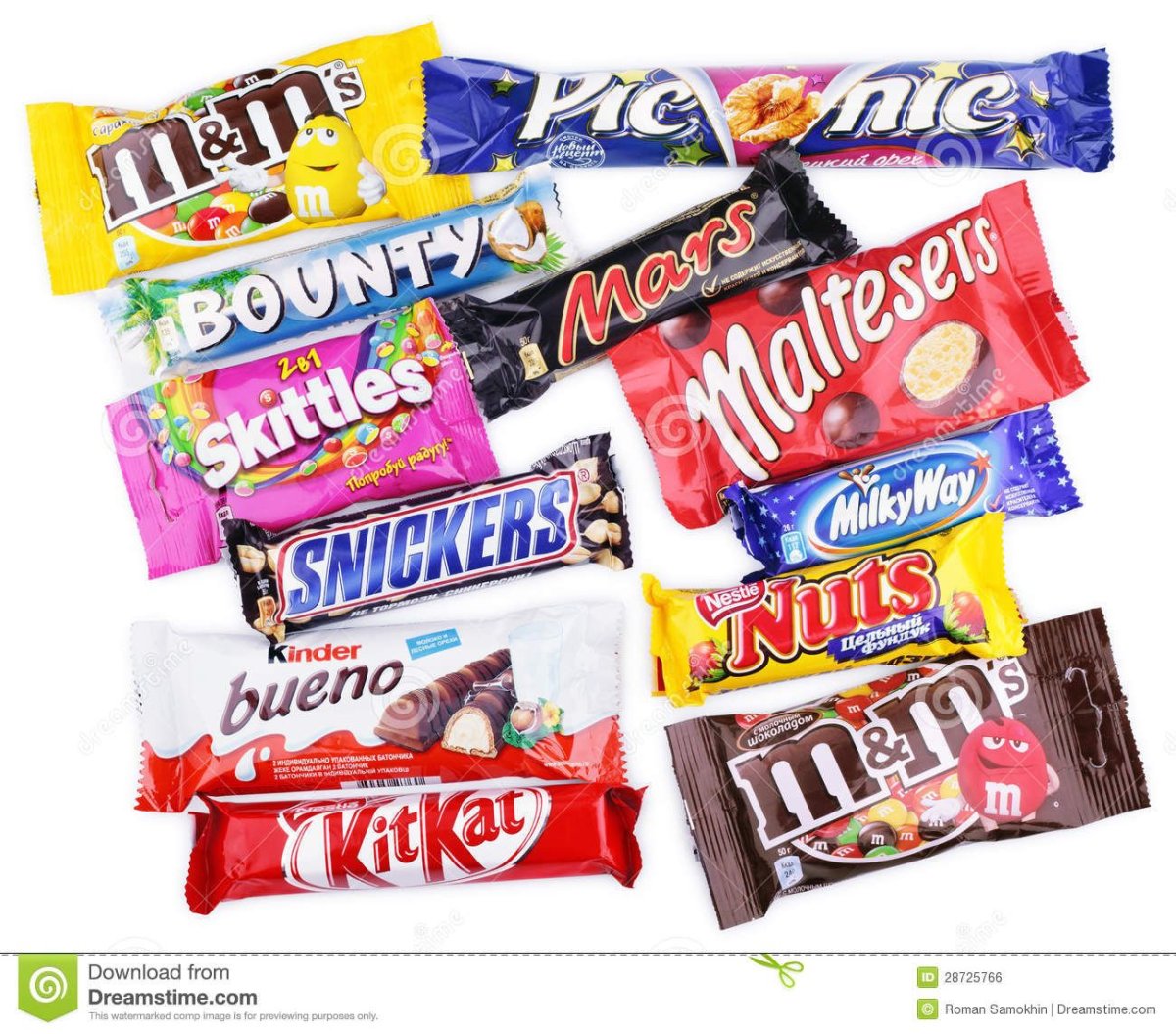 Шоколадные батончики конфеты (72 фото) .
