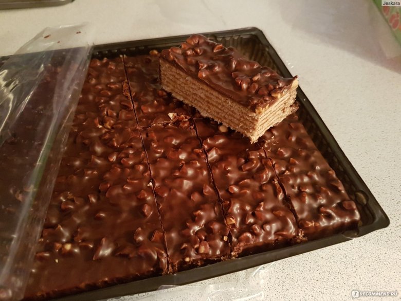 Вафельный торт Шоколадница с арахисом