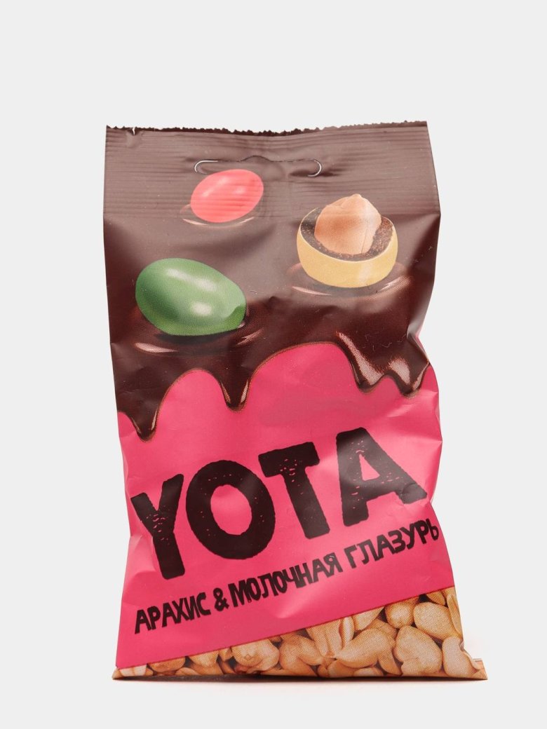 «Yota», драже арахис в молочно-шоколадной и сахарной глазури, 40 г