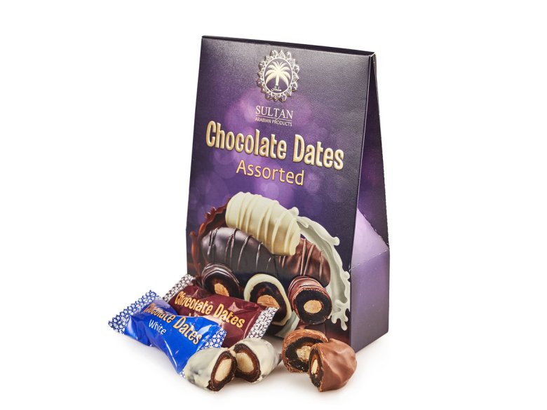 Финики с миндалем в шоколаде Chocolate Dates Assorted 100 гр
